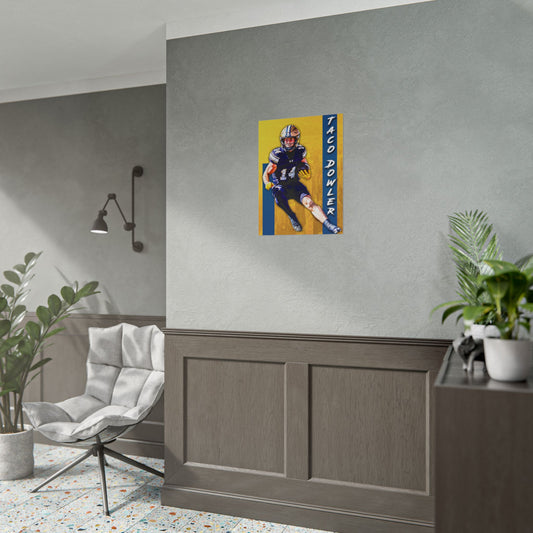 Taco Gold and Blue Poster